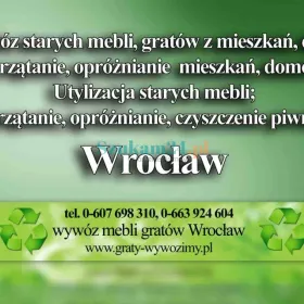 Likwidacja mieszkań Wrocław,wywóz,utylizacja mebli Wrocław