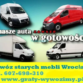 Wywóz i utylizacja starych mebli Wrocław.Opróżnianie mieszkań,piwnic.