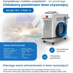 Laser czyszczący WS-CLM-A chłodzony powietrzem 1500W