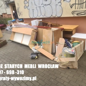 Wywóz,utylizacja starych mebli Wrocław.Opróżnianie mieszkań.