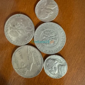 Monety 5 sztuk PRL 3szt oraz 2 monety 5 centowe z 1970r, 1964r.