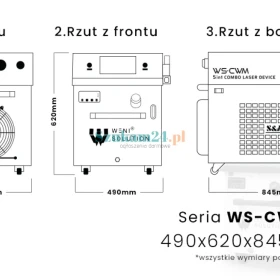 Spawarka laserowa 5w1 z funkcją czyszczenia i cięcia 2kW