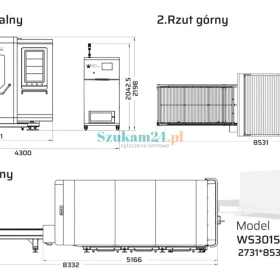 Promocja! Wycinarka laserowa fiber WS-3015H 12 kW 